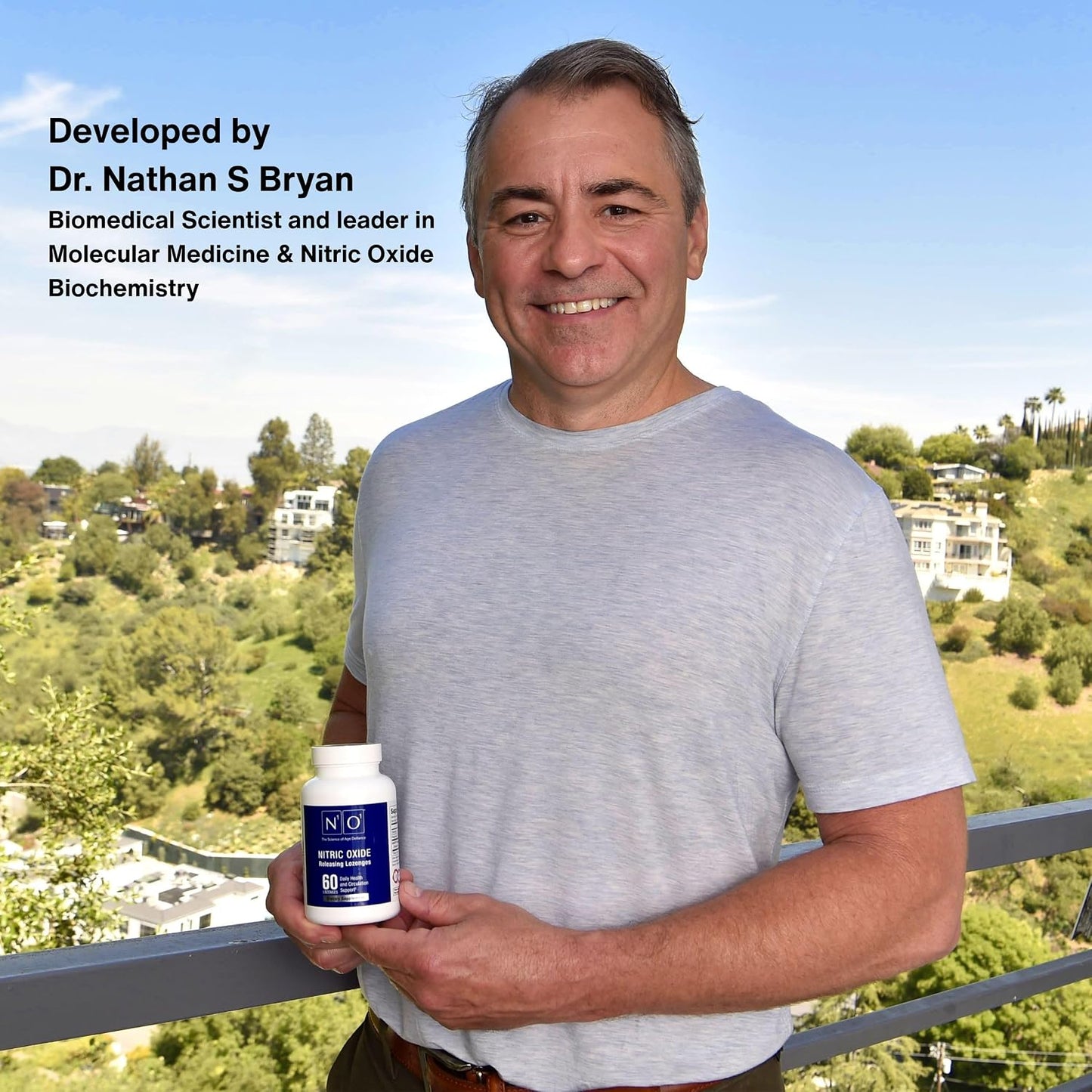 N1O1 Nitric Oxide Lozenges, 60 Count, 30-Day Supply Supplement | Created by Dr. Nathan S. Bryan, Dissolvable Lozenges, Easy to Take, for Men & Women
